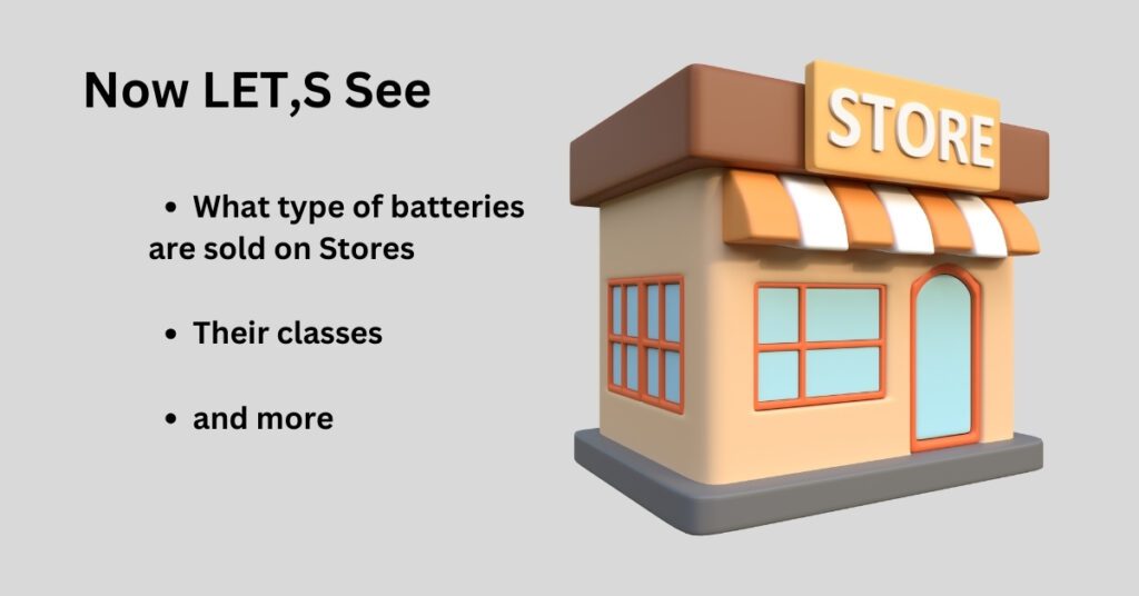Automotive batteries at Stores like Walmart
