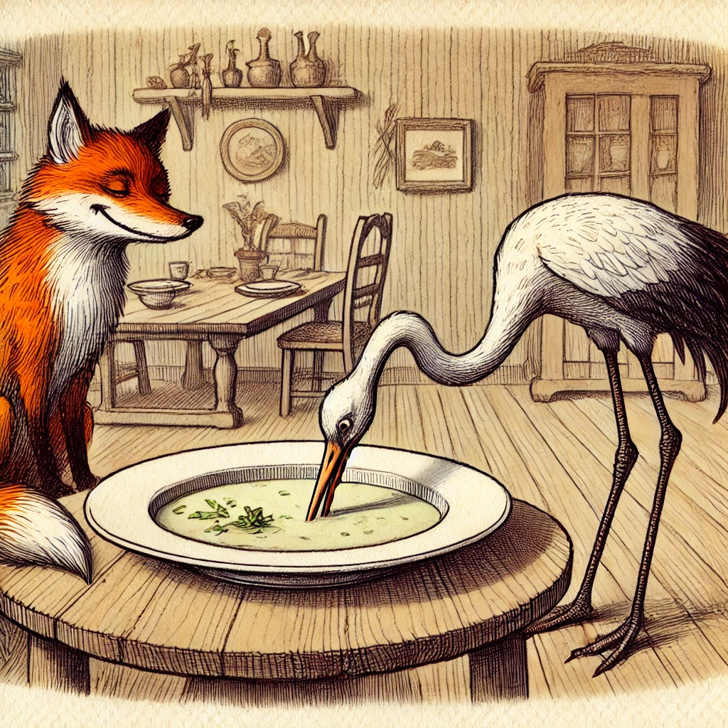 Fox and Crane