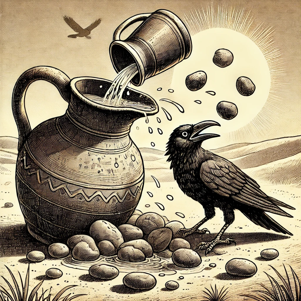 The Crow and the Pitcher